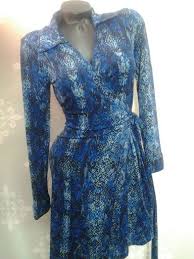 Calvin Klein Blue Snake Print Wrap Dress Love This Dress Makes Your Figure Stand Out Gowns Dresses Printed Wrap Dresses Dresses