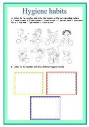 7 habits of happy kids via silhouette cameo. Hygiene Worksheets