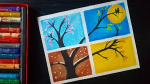 Check spelling or type a new query. Four Season Scenery Drawing With Oil Pastel Easy Multiple Drawing Technique Youtube