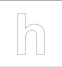 Printable letter and lowercase h alphabet 4fe6 coloring page you can now print this beautiful letter and lowercase h alphabet 4fe6 coloring page or color online for free. Alphabet Stenncils Page Print Your Lowercase H Stencil Page All Kids Network