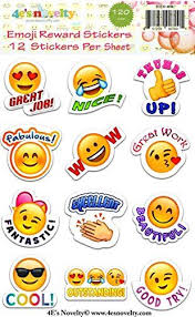 4es Novelty Emoji Reward Stickers Great For Teachers 4e