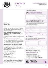 The information you provide is converted into statistics used by communities, businesses and governments to plan services and make informed decisions about employment, education, health care, market development and more. The Census Regulations Northern Ireland 2020