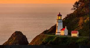 Lawn lighthouse with an authentic shape. Architectural Styles For Design Savvy Travelers Log Cabin To Lighthouse Rentals Oregonlive Com