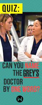 Oct 19, 2020 · grey's anatomy trivia quiz. Quiz Can You Name The Grey S Doctor By One Word Grey S Anatomy Quiz Greys Anatomy Facts Greys Anatomy Characters