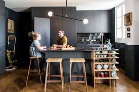 Ecrin Masculin Sur Mesure Appartement Francais Ilots Central Cuisine Interieur De Cuisine