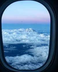I Live On Airplanes Beautiful View Though Mount Rainer Plane Window View Airplane View Plane Window