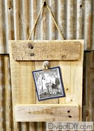 Additionally, since photos are so cheap to print and these gifts are. Diy Picture Frame Made Out Of Pallet Wood Diva Of Diy