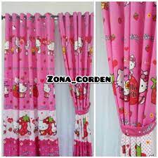 Gorden hello kitty gorden rumah 1591. Gorden Motif Hello Kitty Hellokitty Pink Terbaru Tirai Jendela Pintu Minimalis Murah Dekorasi Kamar Shopee Indonesia
