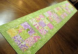 Floral Quilted Table Runner Pastel Easter Table Runner Quilt Mother S Day And Ea Quilted Table Runners Patterns Quilted Table Runners Patchwork Table Runner