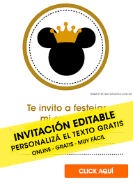 Imágenes de mickey mouse para imprimir. 32 Invitaciones De Mickey Mouse Gratis Editables Para Cumpleanos O Baby Shower Invitaciones Editables Gratis