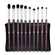 Learning how to apply eyeshadow step by step starts with the lightest shade. Amazon Com Energy Eyeshadow Brushes For Makeup Blending Brushes Eye Makeup Set Professional Applying Eye Makeup Blending Shading Highlighting Eye Shadow Eyebrow Concealer With Travel Case 10pcs Dark Red Beauty