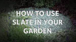 Use spacers between the tiles. How To Use Slate In Your Garden Youtube