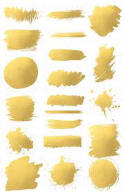 Gold Brush Strokes Gold Clipart Gold Foil Clipart Gold Splash Etsy Gold Clipart Golden Painting Gold Paint