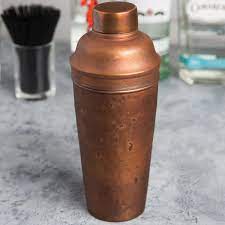 Old dutch 1521 stone hammered copper cocktail shaker. American Metalcraft Acsh 24 Oz Hammered Antique Copper 3 Piece Cobbler Cocktail Shaker