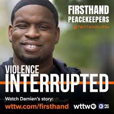 Damien Morris is a peacekeeper with @brkthru, working in East Garfield  Park. Watch Damien's #FIRSTHANDwttw story at the link in our bio.