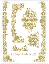 Singer 27 127 Decals For Restorations Tiffany Design Gold Metallic Vintage Sewing Machines Tiffany Designs Antique Sewing Machine Table