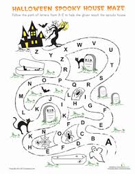 Halloween Maze Worksheet Education Com Halloween Kindergarten Halloween Worksheets Halloween Worksheets Free