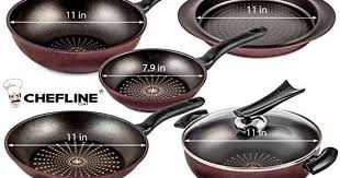 Chefline European Style Non Stick Diamond Coating 6pc Frying Choco Pan Set Check Out The Image By Visiting The Affil Cookware Set Pots And Pans Sets Pan Set