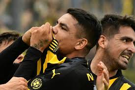 Final del partido Peñarol con diez empato 1-1 ante Torque en el estadio  campeón del siglo. Gol de Gabriel Fernández y vio la roja Cristián  Rodriguez. Tampoco estará Guzmán Pereira ante Rampla.