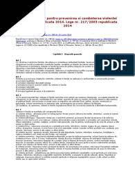 183/2020 privind modificarea legii nr. Legea 217 Violenta Familie