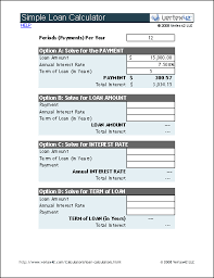 Loan Calculator Free Simple Loan Calculator For Excel
