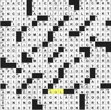The History Of Aol As Told Through New York Times Crossword Clues Crossword New York Times Crossword Puzzles
