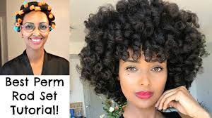 Rollers known as perm rods, also known as cold wave rod sets come in a variety of colors and sizes. My Best Perm Rod Set Routine On Blown Out Natural Hair Ft Aunt Jackie S Foaming Mousse Youtube