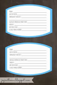 Free Printable Carseat Labels In Case Of Emergency