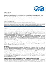 pdf artificial lift operation technologies of low pressure