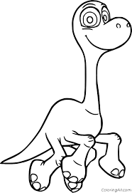 Color the pictures online or print them to color them with your paints or crayons. Easy Arlo From The Good Dinosaur Coloring Page Coloringall