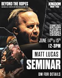 MattLucasMuayThai is coming for Beyond the Ropes: A 2-day seminar designed  for fighters, coaches, and gym owners 🔥 Learn proven strategies for  winning in the stadium 📱 Master social media that builds