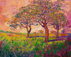 Coral Dawn Original Oil Painting In A Contemporary Impressionist Style By Erin Hanson Contemporary Impressionism Painting Contemporary Abstract Art