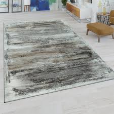 Shaggy hochflor teppich modern soft garn mit glitzer in uni braun. Wohnzimmer Teppich Modern Used Look Muster Teppich De