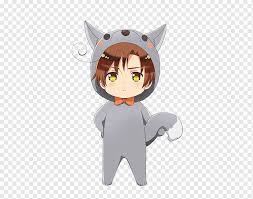 Discover more posts about anime wolf. Romano Anime Chibi Character Italian Wolf Anime Mammal Cat Like Mammal Carnivoran Png Pngwing