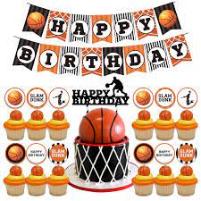 Basketball match in progress, chicago stadium, chicago, cook county, illinois basketball basket for basketball, attached to brick wall of house, with a hedge in front. New Design Basketball Themed Kids Happy Birthday Decorations Party Supplies Buy Themed Party Supplies Kids Birthday Party Supplies Sport Themed Party Supplies Product On Alibaba Com