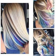 The Hidden Rainbow Hair Means You Can Have Coloured Hair For Work Idee Couleur Cheveux Couleur Cheveux Cheveux Teints