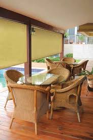 Coolaroo outdoor shades to reduce heat gain. Coolaroo Exterior Sun Shade Klassisch Patio Houston Von Blinds Com Houzz