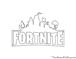 Fortnite Logo 02 Stencil Jpg 1 100 850 Pixels Free Stencils Fortnite Stencils