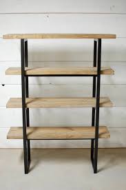 Wood Industrial Bookshelf Shelf Space Industrial Furniture Etsy In 2020 Wood Bookshelves Industrial Bookshelf Shelves