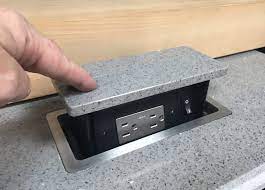 Choose the right kitchen electrical outlets that lasts longer and serves your needs. S Box Pop Up Outlets Hide Into Your Countertops