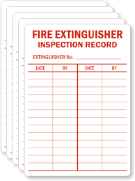 Each year in the united states, fires in homes and apartments injure or kill thousands of people and cause billions of dollars worth of damage. Fire Extinguisher Inspection Sheet Pasteurinstituteindia Com