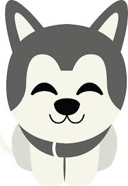 Black And White Animal Emoji Copy And Paste Siberian Husky Emoji Delighted Cheerful Look Sticker By Teeandmee Dog Emoji Siberian Husky Pembroke Welsh Corgi Puppies