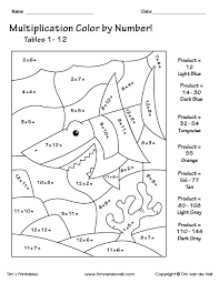 You can use our amazing online tool to color and edit the following math coloring pages 3rd grade. Printable Color By Number Multiplication Worksheets Pdf Tim S Printables
