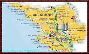 The state of selangor is on the western coast of mainland malaysia. Peta Selangor Dan Kuala Lumpur