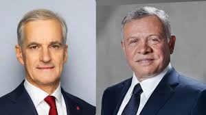 King, in call with Norway PM, stresses need to commit to Gaza ceasefire