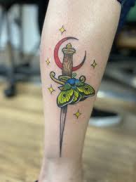 Moth and dagger tattoo studio. Tattoo Uploaded By Claireskraft Storytimeink Moth And Dagger Piece 1548693 Tattoodo