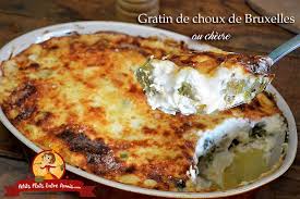 Gratin De Choux De Bruxelles Au Chevre Choux De Bruxelles Gratin De Choux Recette Plat Chaud