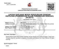 Ijazah sarjana muda kejuruteraan (program 4 tahun) yang dinilai oleh. Surat Pengiktirafan Kelayakan Ijazah Sarjana Muda