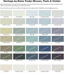 Dulux paint colors chart ici duco paints shade card best painting of all time colour charts exterior for house color. Mosses Teals And Violet Shades From The Dulux Trade Heritage Colour Chart Heritage Paint Colours Dulux Paint Colours Dulux Trade