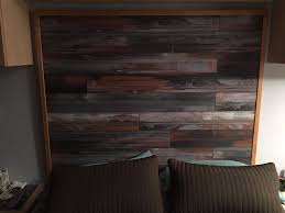 Bed Room Headboard Made With Laminate Flooring Laminate Flooring On Walls Flooring On Walls Laminate Flooring Diy